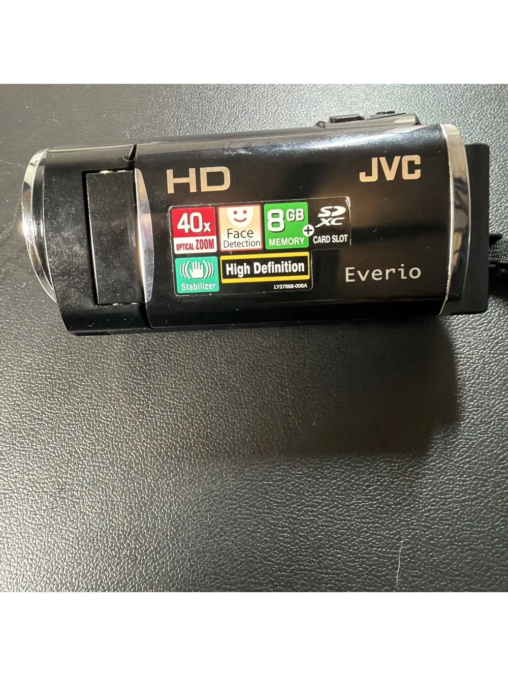 JVC Everio GZ-HM50BU HD Camcorder 40x Optical Zoom 8GB SDXC Tested Working